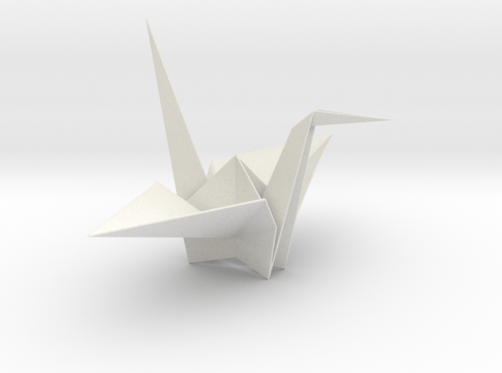Fold Origami Crane 3d printed 