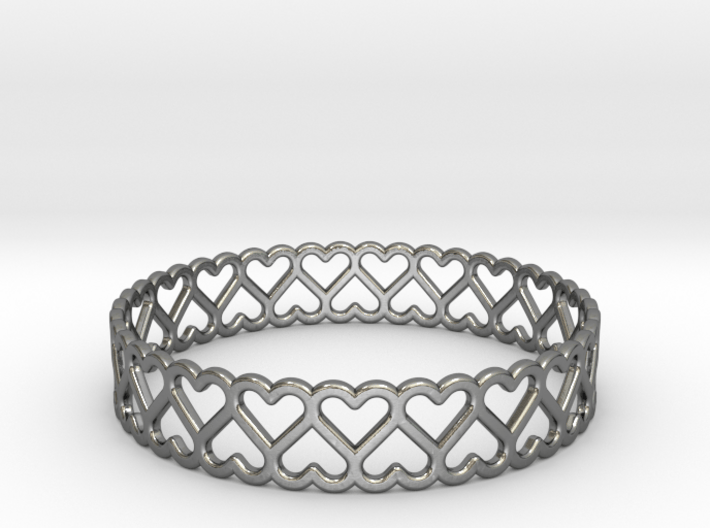 The Bracelet of Hearts 3d printed 