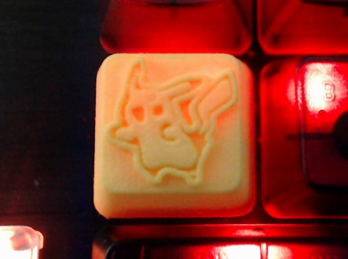 Pikachu Cherry MX R4 Keycap 3d printed