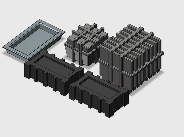 YT1300 DEAGO HALL BITS 2  3d printed Hall bits kit for the Millennium DeAgo kit, render.