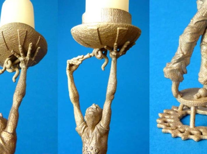 Candleholder "Screwdriver" 3d printed candle holder "Screwdriver"- 3D printed in steel, details