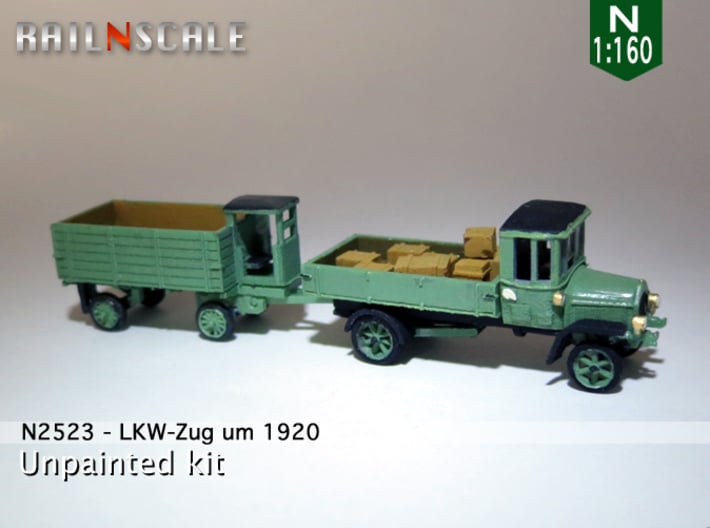 LKW-Zug um 1920 (N 1:160) 3d printed 