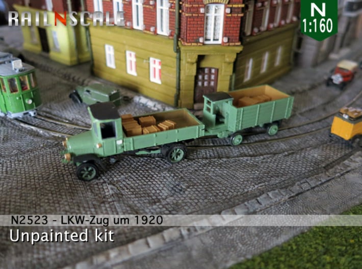 LKW-Zug um 1920 (N 1:160) 3d printed 