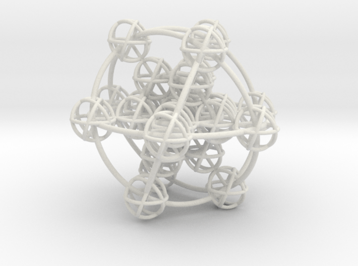 3D Metatron's Cube (add your own magnets) 3d printed 