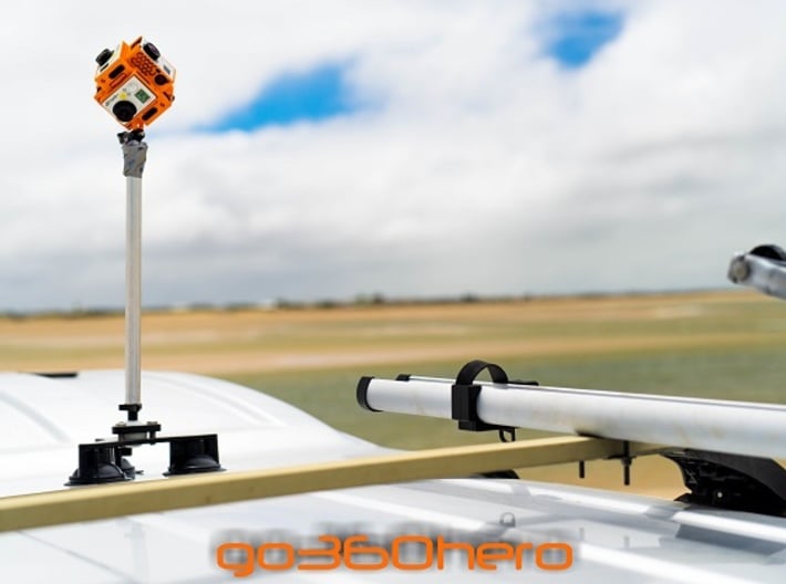 go360hero: GoPro 360x180 360 Video Camera Mount -  3d printed Spherical Panorama GoPro Mount Tiny Planet Accessories Cases 360 3d 360 3d video 360* 360 panoramic 360hero 360heros 360x180 6 gopro 6 gopros camera CAMS approved capture life drone flying gear gopro gopro 3 gopro black edition gopro holder gopro mount go
