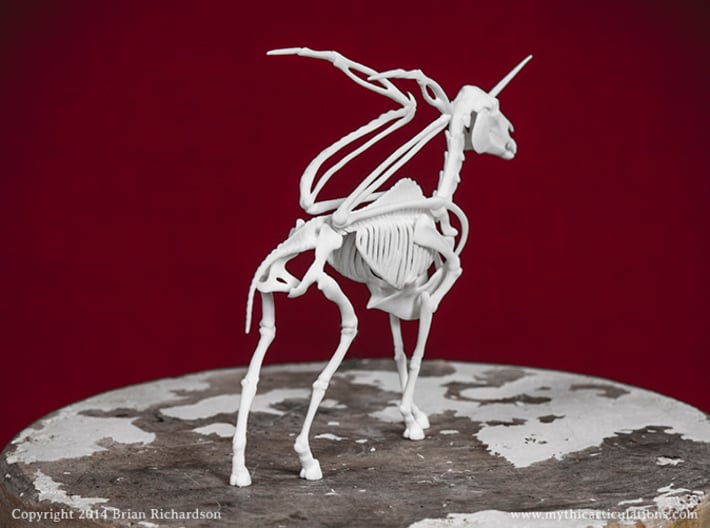 Alicorn Skeleton 3d printed 