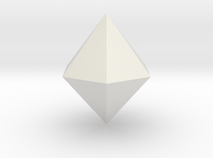 Hexagonal dipyramid 3d printed
