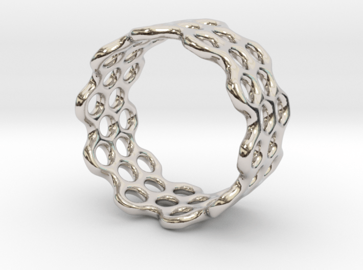 Dots Ring (Size 7) 3d printed 