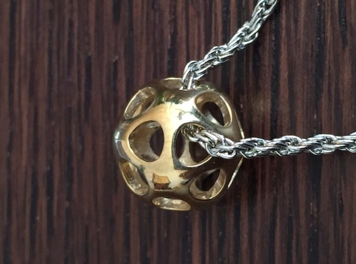 Equilibrium 3d printed Polished Brass