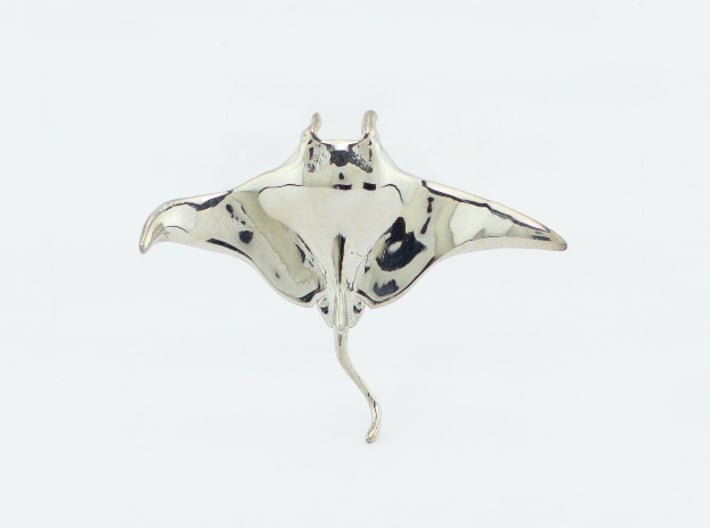 Manta Ray Pendant 3d printed Manta ray pendant by ©2012-2014 RareBreed