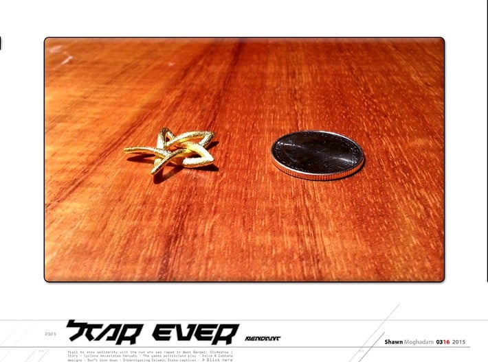 Star Ever Pendant 3d printed 