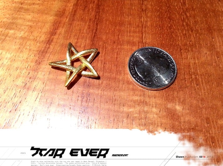 Star Ever Pendant 3d printed 