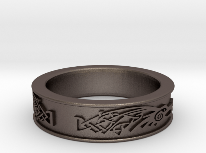 Ascskyrim Ring Dragonborn Size 13 Jobulon 3 3d printed