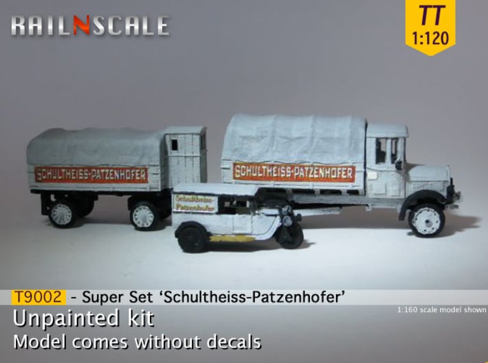 Super set 'Schultheiss-Patzenhofer' (TT 1:120) 3d printed