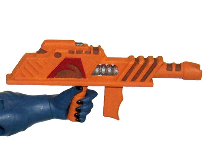 MOTUC 200x Arachna Blaster 3d printed Painted Prototype printed in White Strong & Flexible Polished