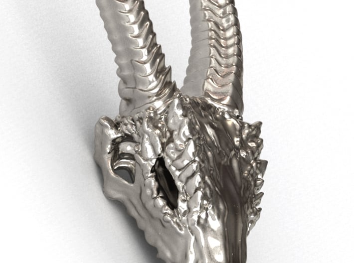 Ancient Dragon Skull Pendant 3d printed 