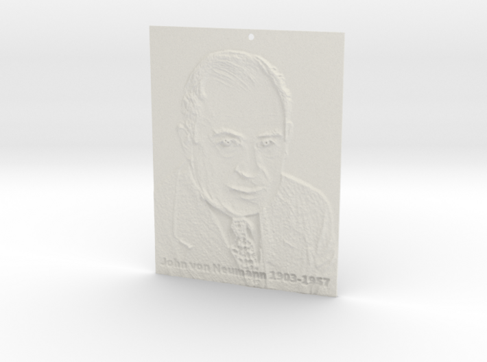 John von Neumann Shadowgram 3d printed 