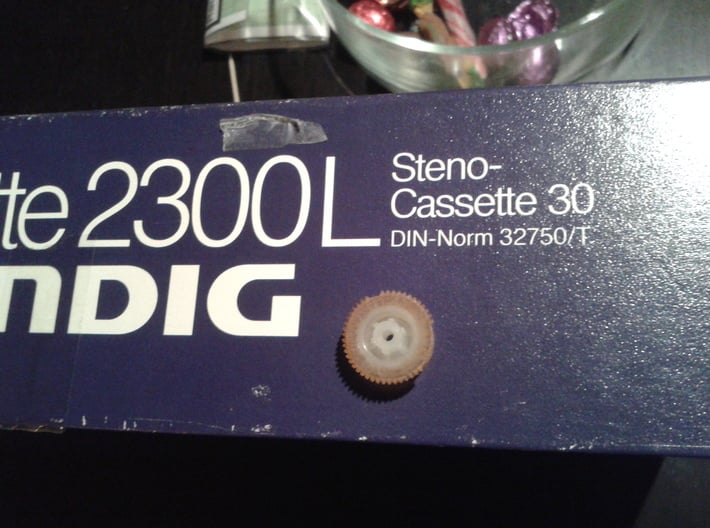 Grundig Stenorette 2300L replacement gear 3d printed 