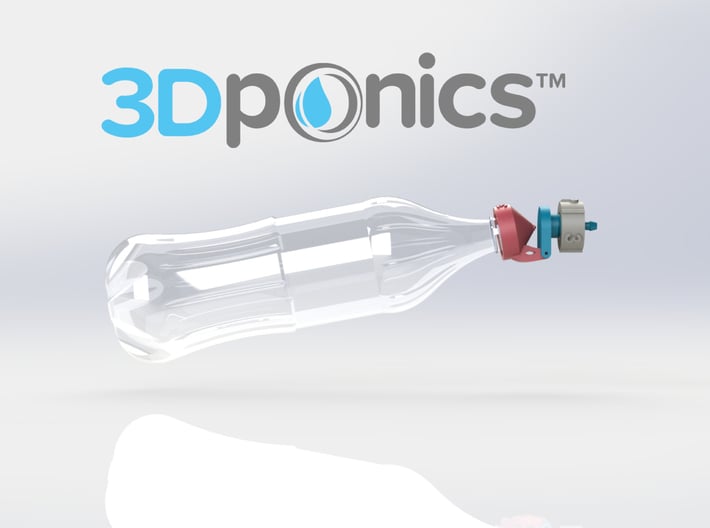 Floater Nozzle - 3Dponics  3d printed Floater Nozzle - 3Dponics Non-Circulating Hydroponics