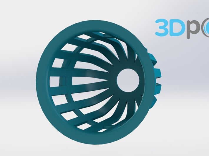 Planter (Round) - 3Dponics 3d printed Planter (Round) - 3Dponics Non-Circulating Hydroponics