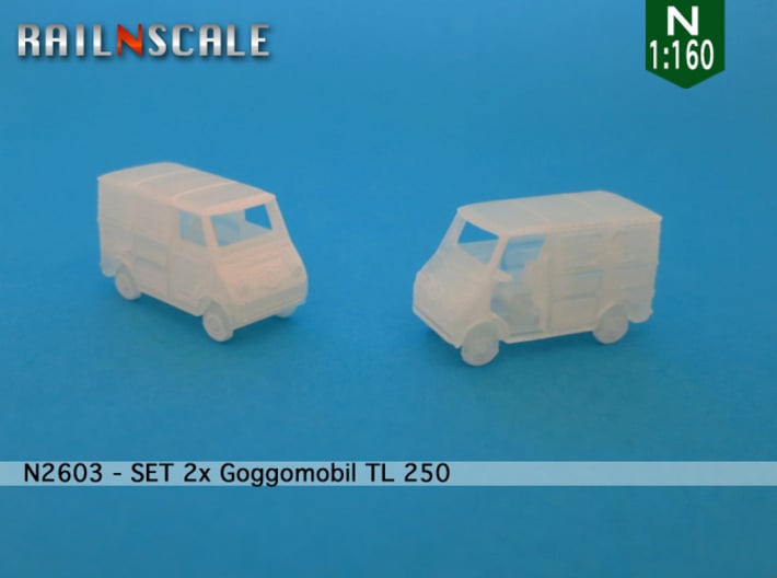 SET 2x Goggomobil Transporter (N 1:160) 3d printed 