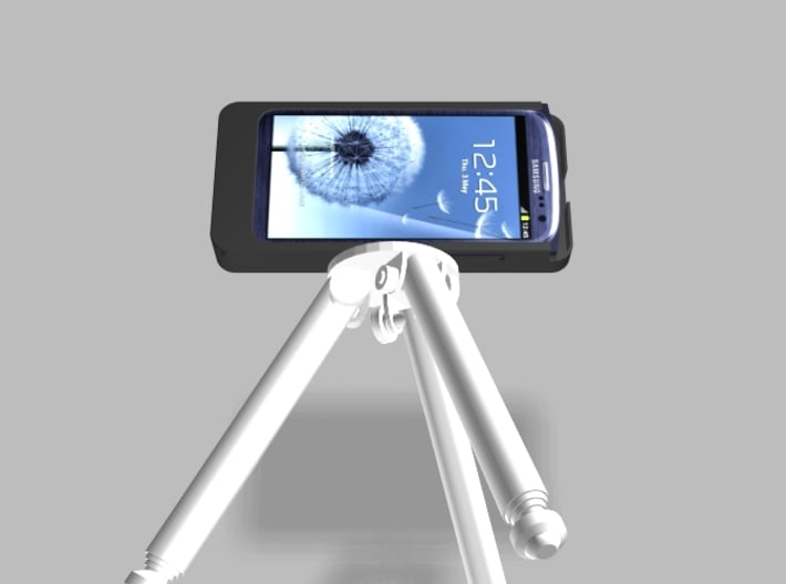 Samsung S3 5000mah Charger Tripod Camera Mount wit 3d printed
