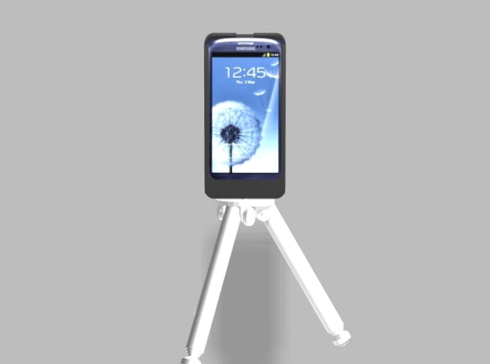 Samsung S3 5000mah Charger Tripod Camera Mount wit 3d printed 