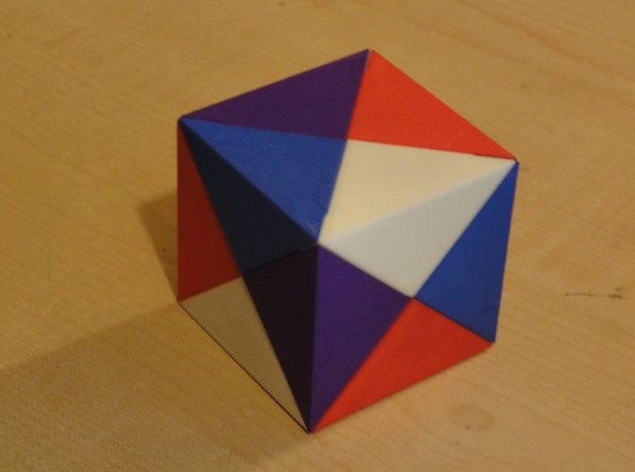 The Impossibox piece set B (Purple) 3d printed
