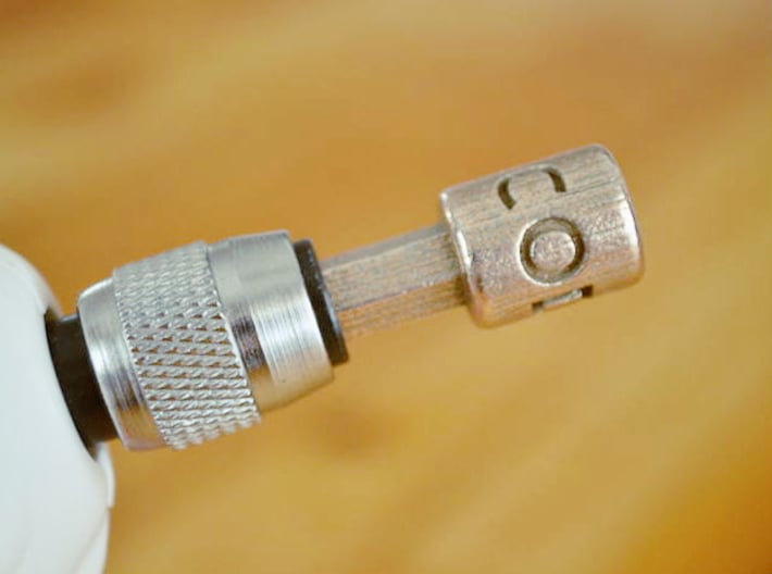 Coffee Grinder Bit for Drill Driver CDR-L 3d printed Set image (Quick-change 1/4” hex chuck)
