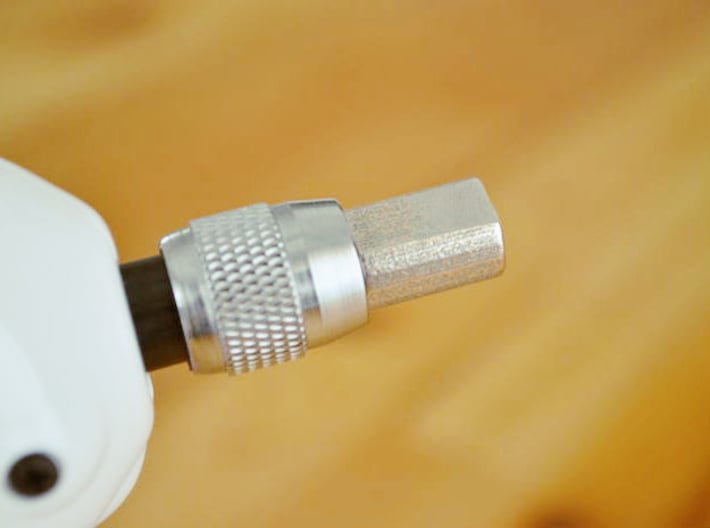 Coffee Grinder Bit for Drill Driver CDR-RE 3d printed Set image (Quick-change 1/4” hex chuck)
