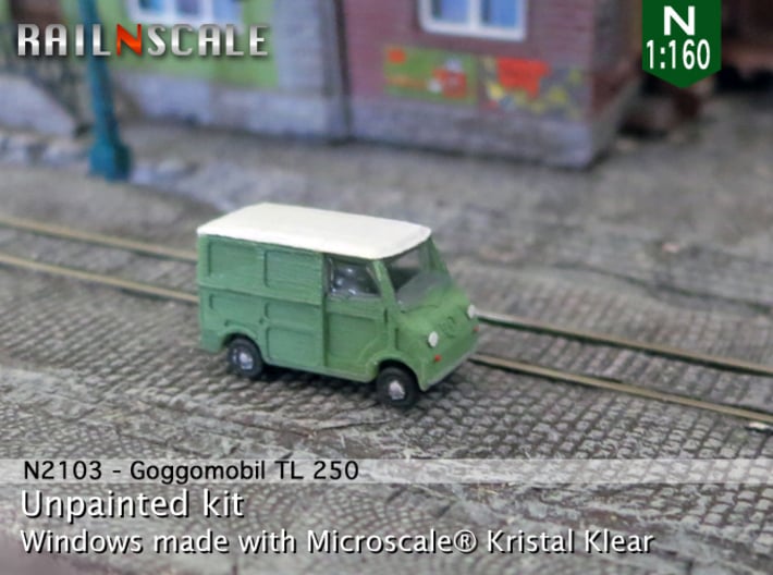 Goggomobil Transporter (N 1:160) 3d printed 