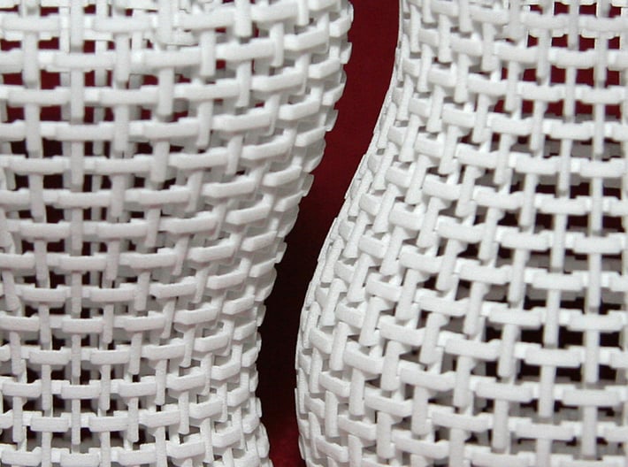 Woven Sine Cups 3d printed 