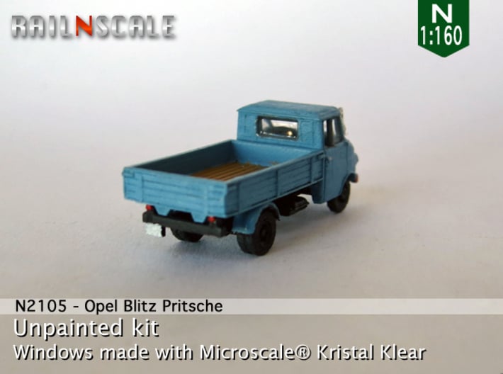 Opel Blitz A Pritsche (N 1:160) 3d printed 