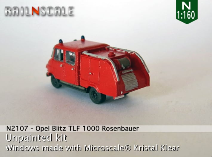 Opel Blitz TLF 1000 (N 1:160) 3d printed 
