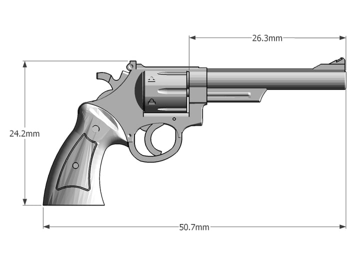 44 Magnum Revolver 1/6 scale