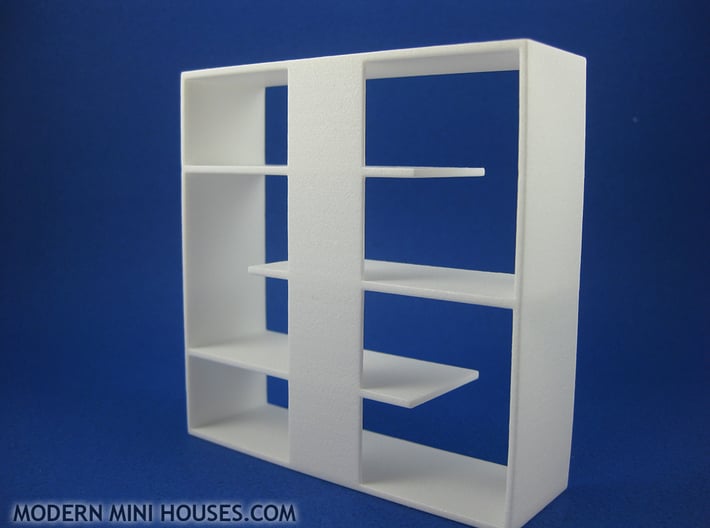 Efficient 1:12 scale Bookshelf 3d printed 