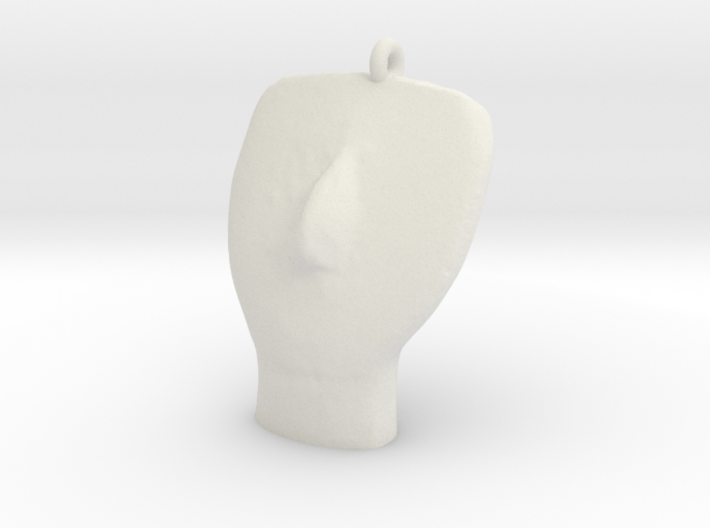 Cycladic Head Pendant 3d printed 