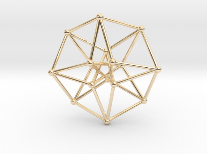 Toroidal Hypercube 35x1mm Spheres 3d printed 