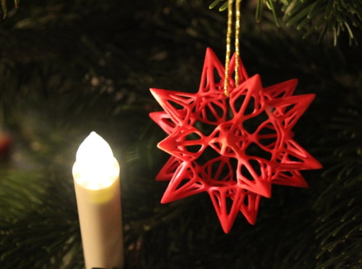 Star Point: Christmas Ornament 3d printed