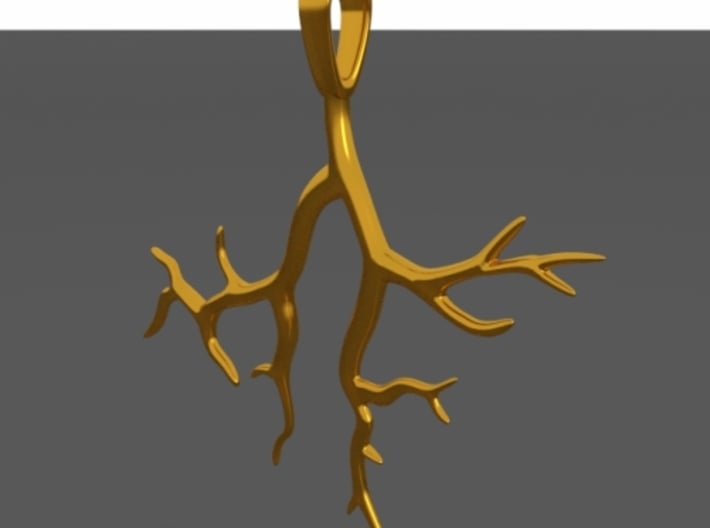 Tree Branch Pendant Type 2 3d printed