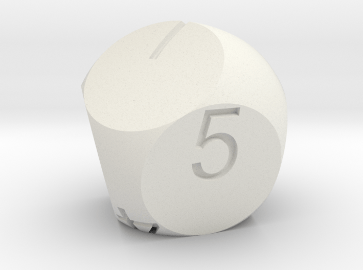 D7 2-fold Sphere Dice 3d printed 