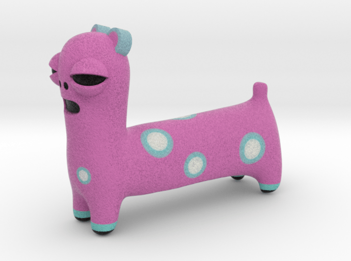 Spotted Pink Animal 3d printed 