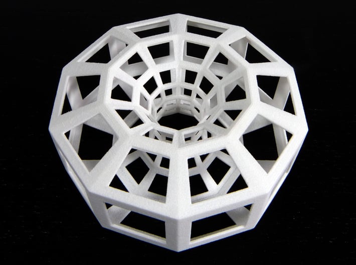 Polygonal torus 3d printed