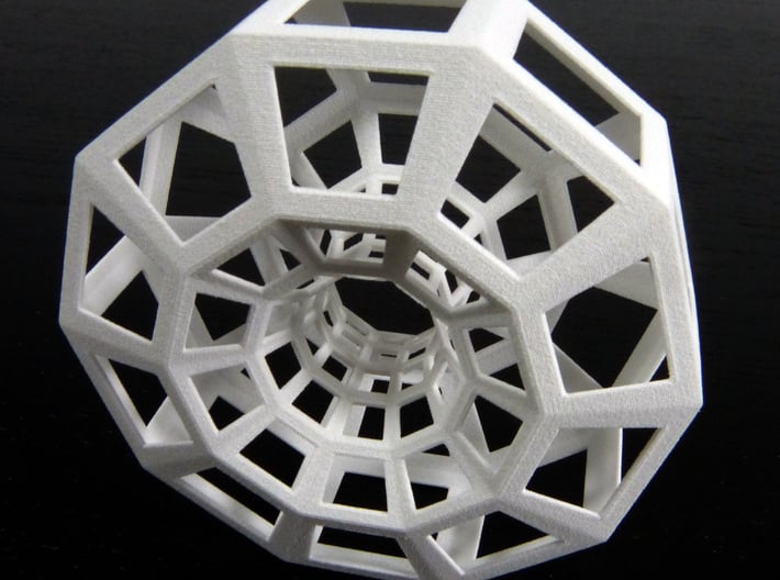 Polygonal torus 3d printed 