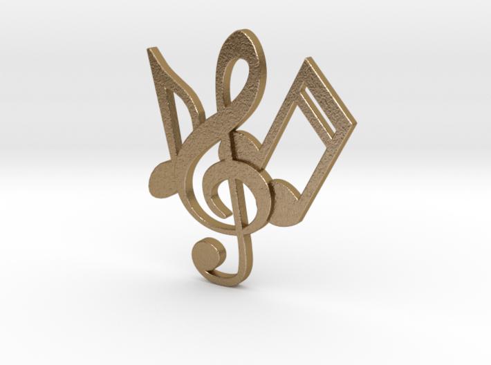 Music Necklace 3d printed 