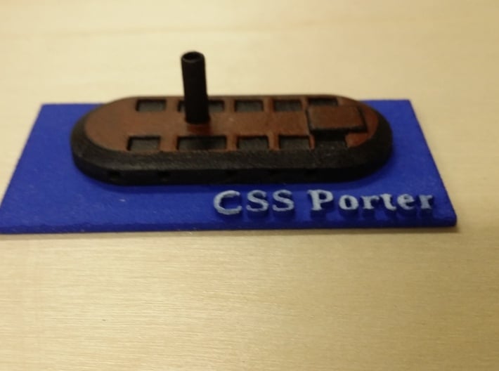1/600 Porter's Ironclad 3d printed 