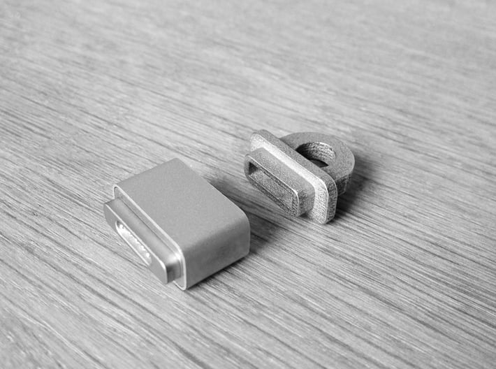 KeyBit - MagSafe Adapter Key Ring (beta) 3d printed 
