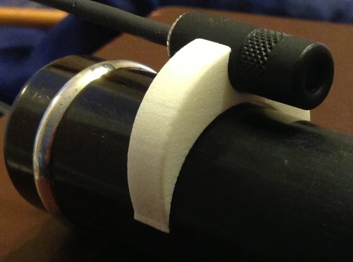 Lavalier mic clip for Irish flute (28.2mm) 3d printed