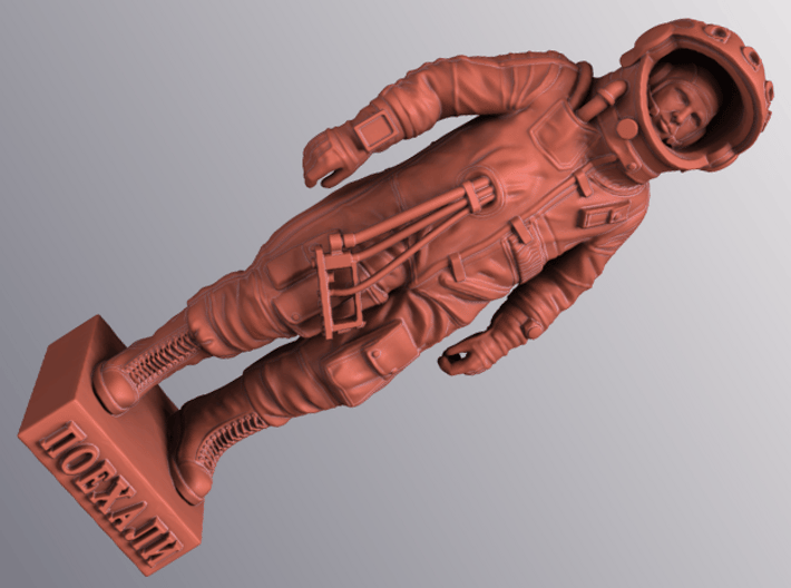 Yuri Gagarin 30cm Sculpture 3d printed