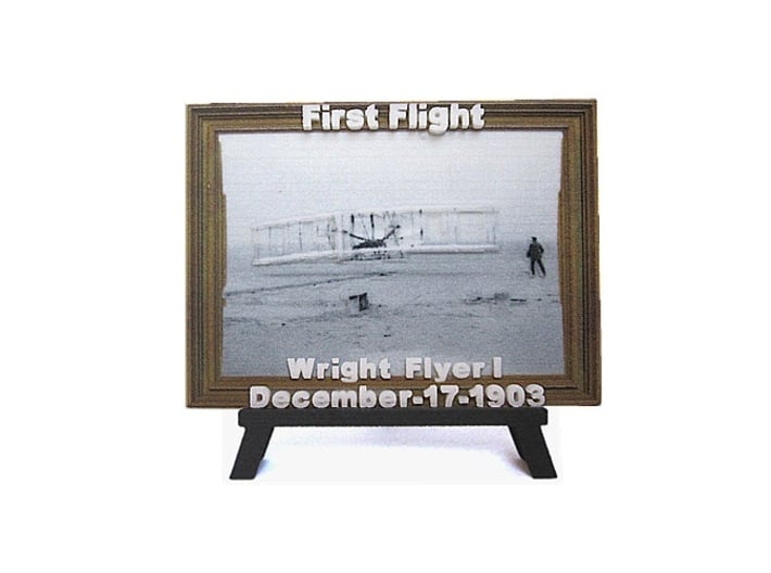 'First Flight' 3D Relief Framed Micro-Painting 3d printed 